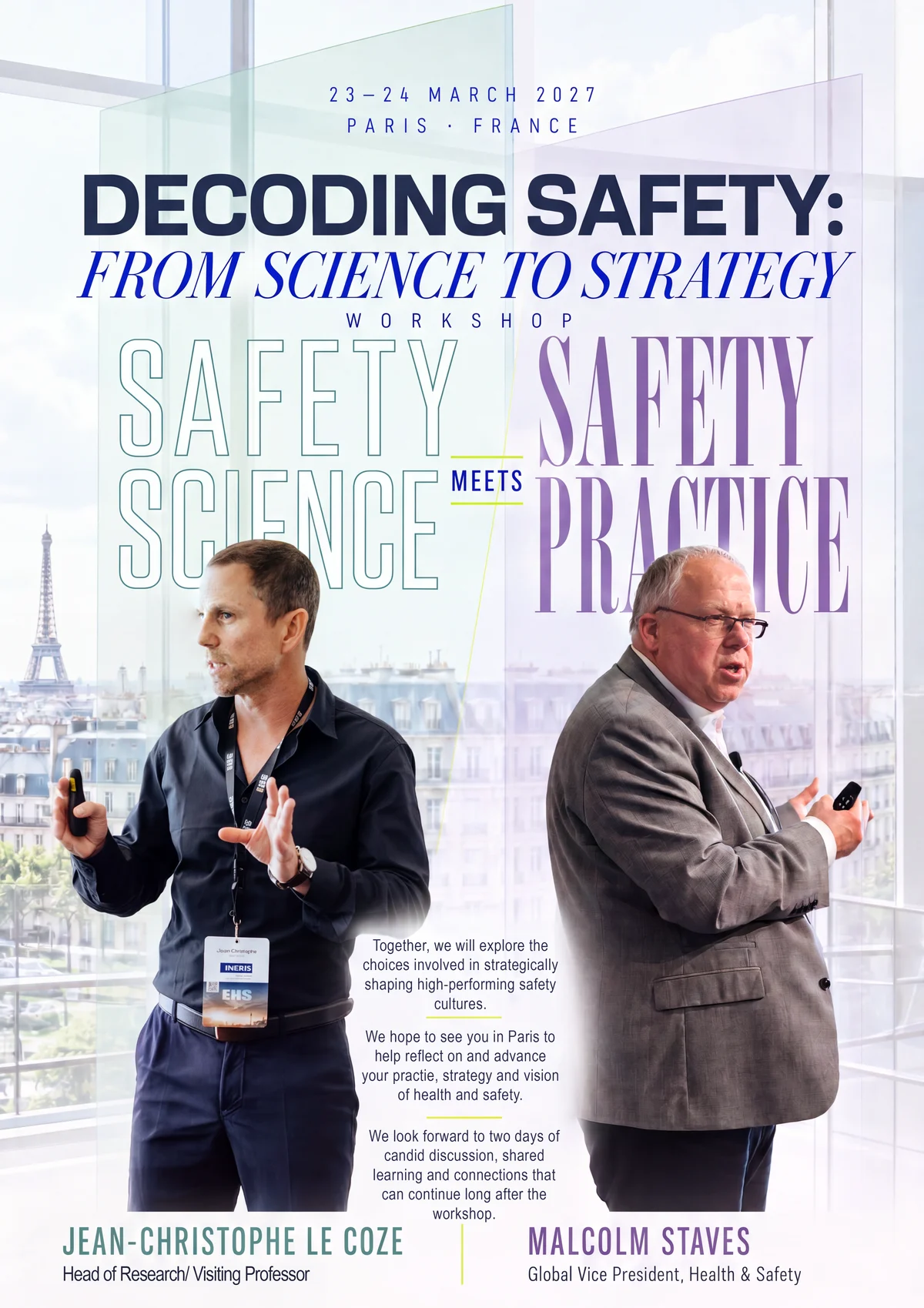 Decoding Safety: From Science to Strategy — workshop flyer, Paris, 23–24 March 2027
