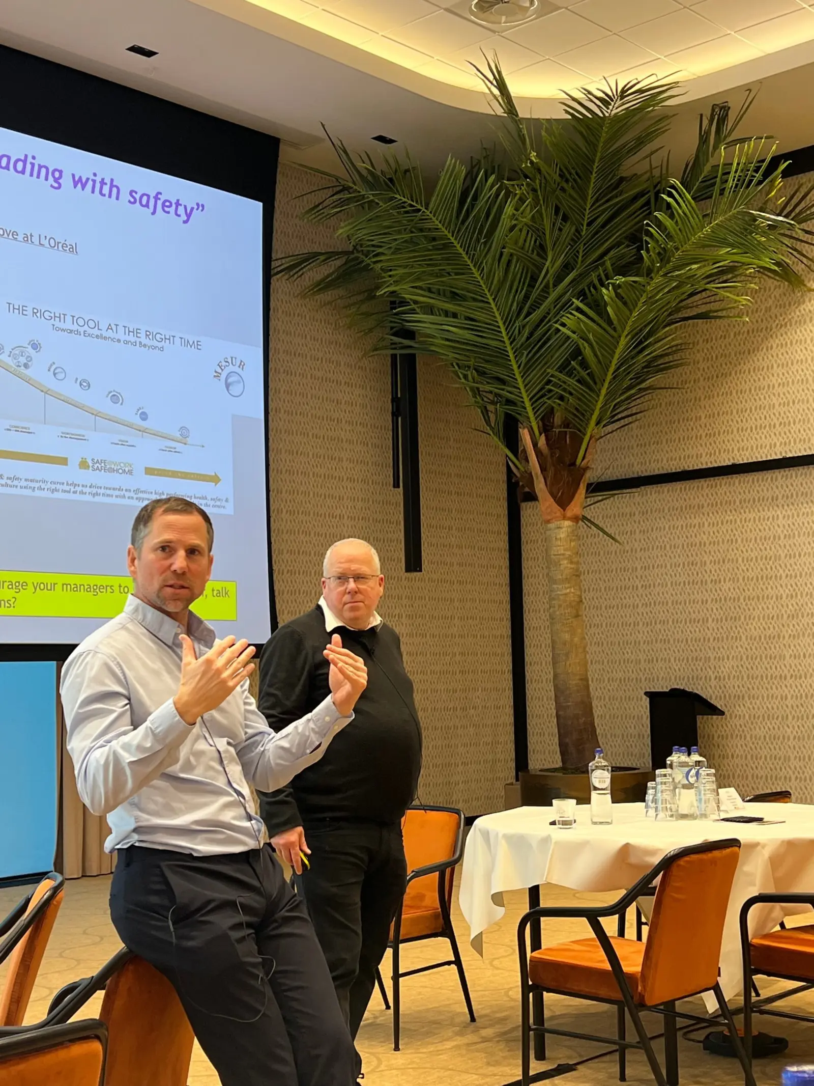 Malcolm Staves and Jean-Christophe Le Coze presenting together