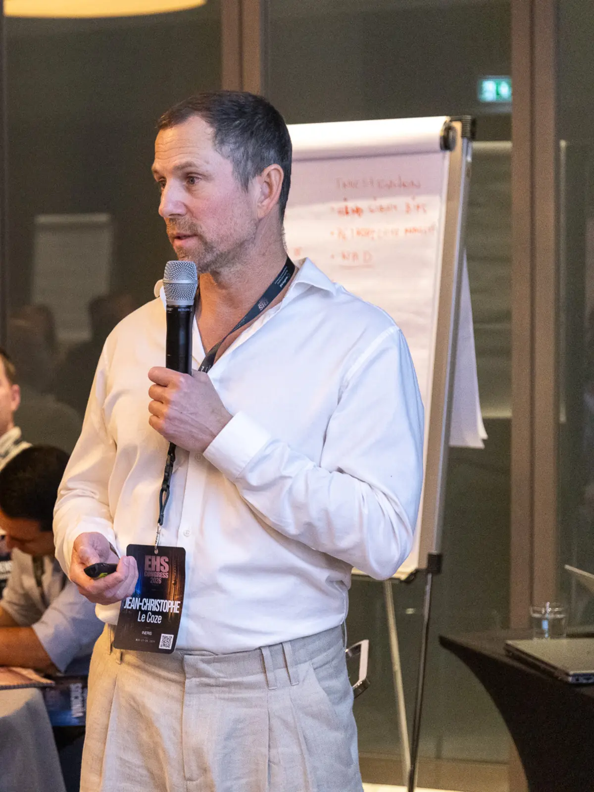Jean-Christophe Le Coze leading a workshop session